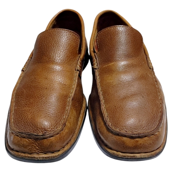Timberland Smart Comfort Brown Leather Slip On Square Toe Loafers Mens Size 9 - Picture 3 of 9